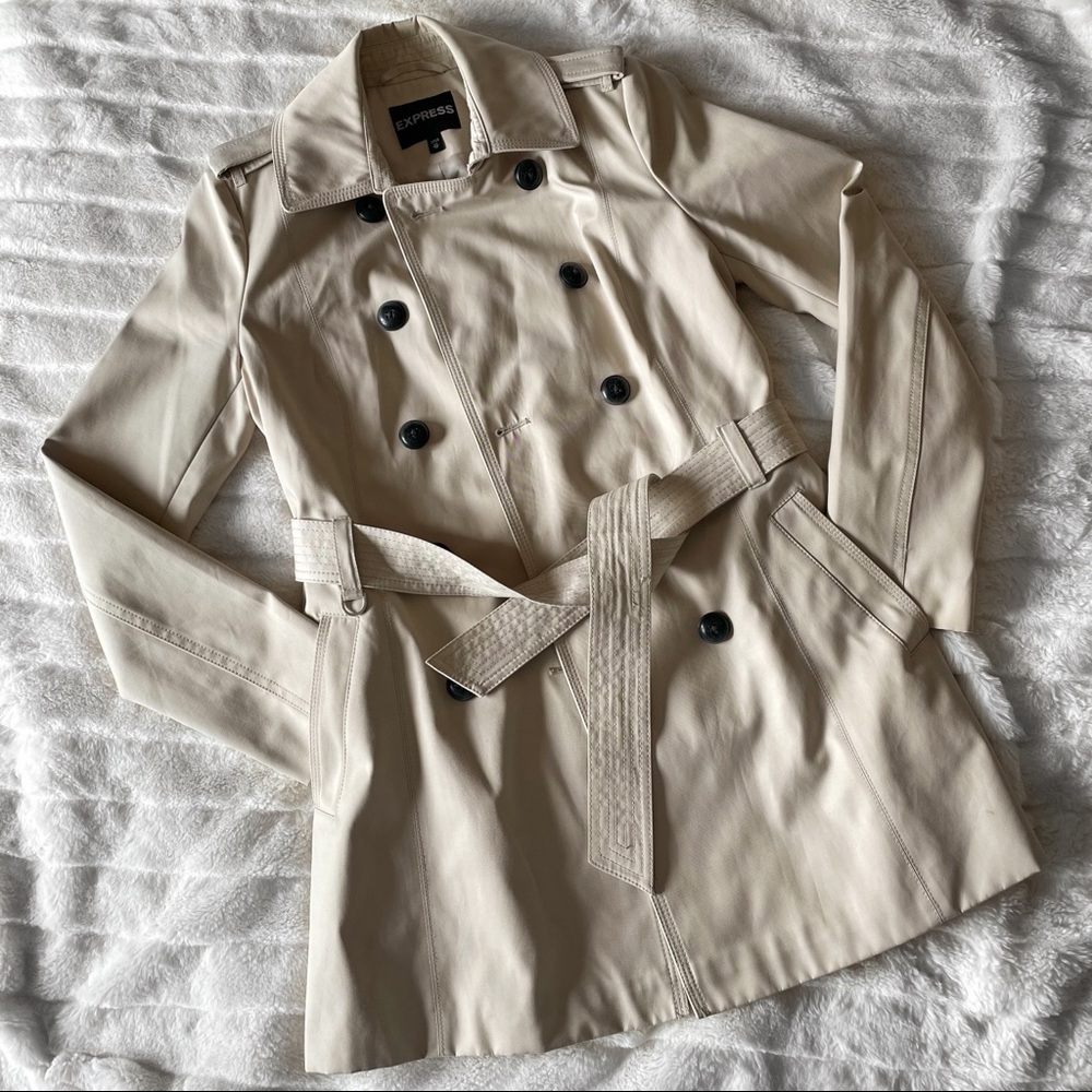 Express Flared Trench Coat